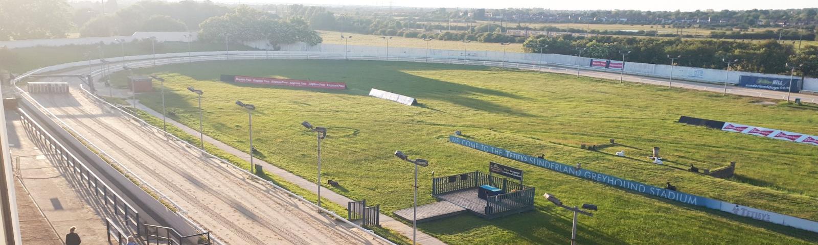 Aerial view of the Sunderland Greyhounds track.
